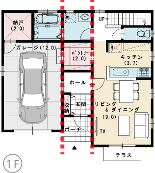 ガレージ付 1F