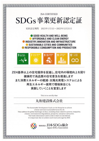 SDGs事業認定証